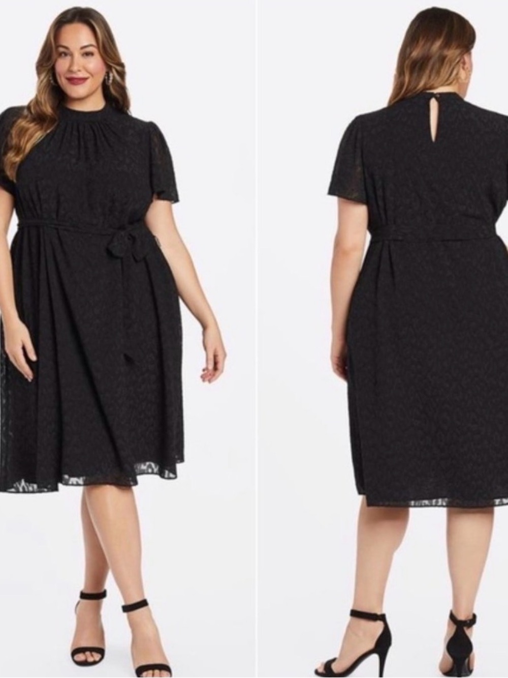 NWT DRAPER JAMES Jacquard Belted Shift Dress size 2X